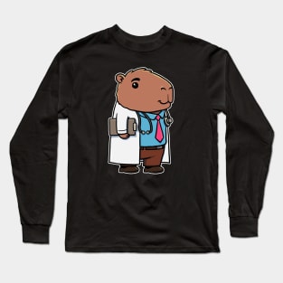 Capybara Doctor Boy Long Sleeve T-Shirt